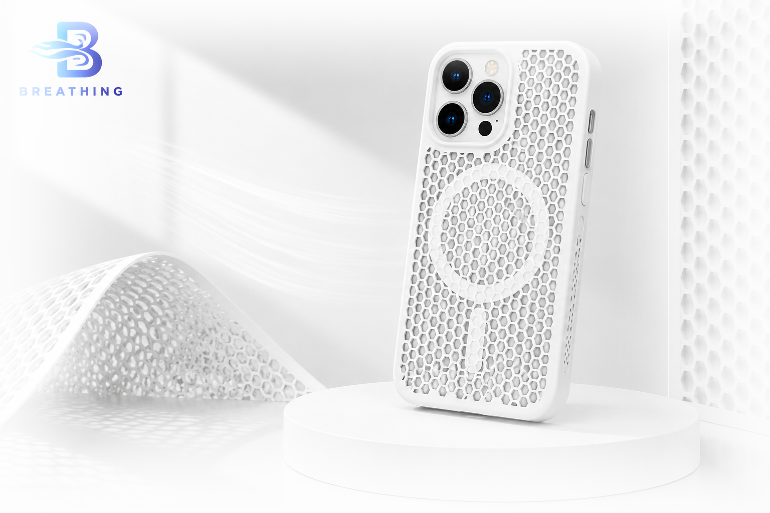Coque MagChill® anti-surchauffe MagSafe Samsung Galaxy — Blanc