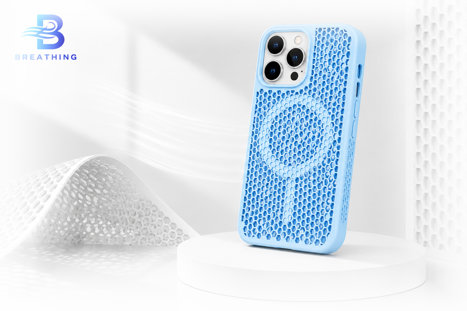 Coque MagChill® anti-surchauffe MagSafe iPhone — Bleu clair