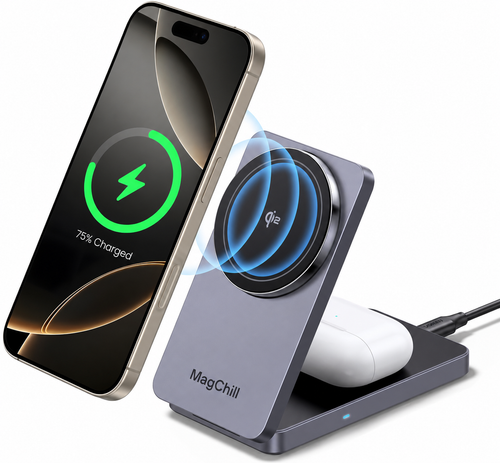 Chargeur sans fil pliable 3-en-1 MagChill